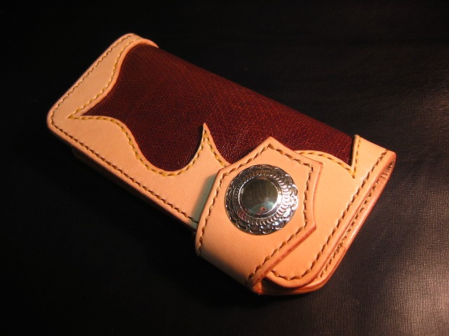 サドルレザー×ペンギン革のハンドメイドオーダーメイド財布