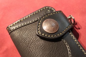 Deerskin inlay wallet